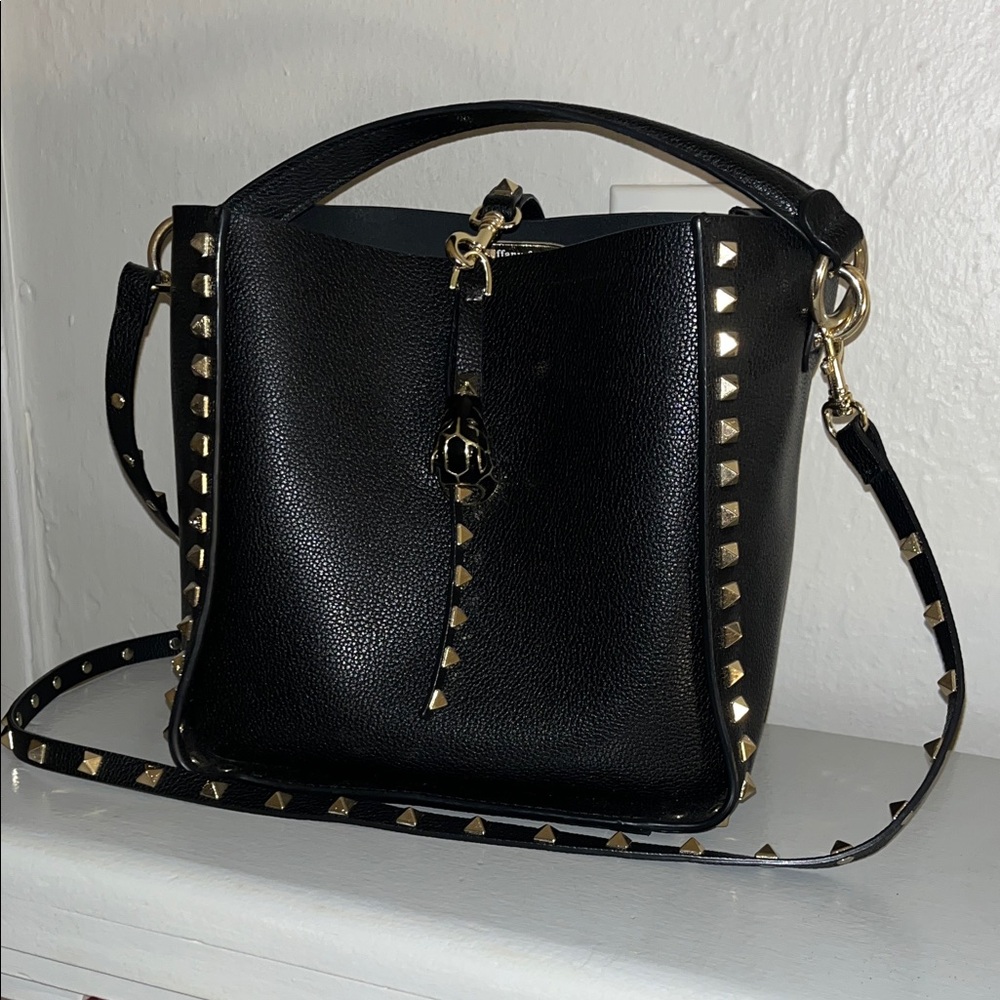 Tiffany & Fred Paris black studded bag